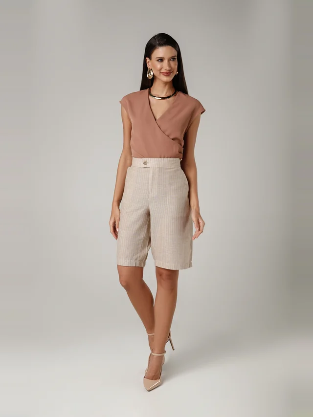 Bermuda casual reta, KDORI, referência 12847, vista principal