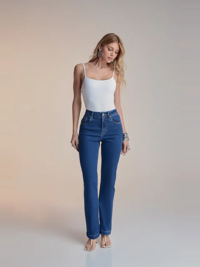 Calça jeans bootcut, KDORI, referência 16206, vista principal