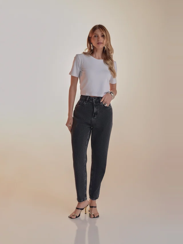 Calça jeans mom, KDORI, referência 16210, vista principal