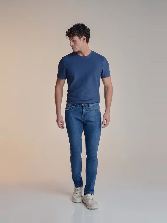 Calça jeans slim, KDORI, referência 32077, vista principal