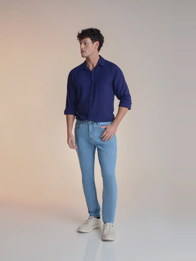 Calça jeans slim, KDORI, referência 32088, vista principal