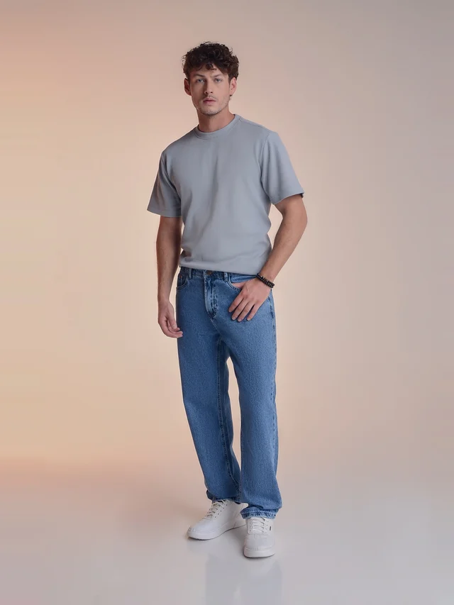 Calça jeans baggy, KDORI, referência 32089, vista principal