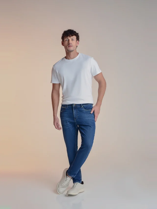 Calça jeans slim, KDORI, referência 32094, vista principal