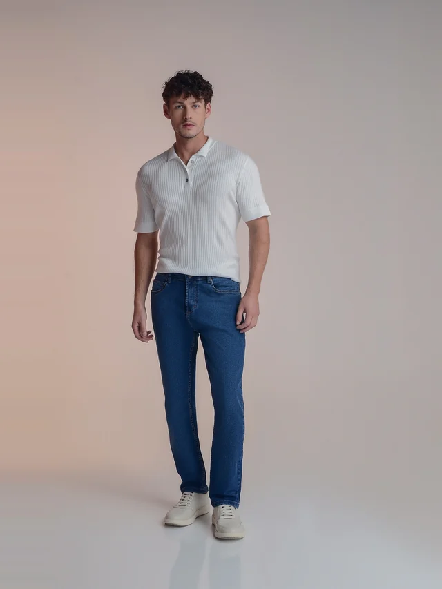 Calça jeans regular, KDORI, referência 32096, vista principal