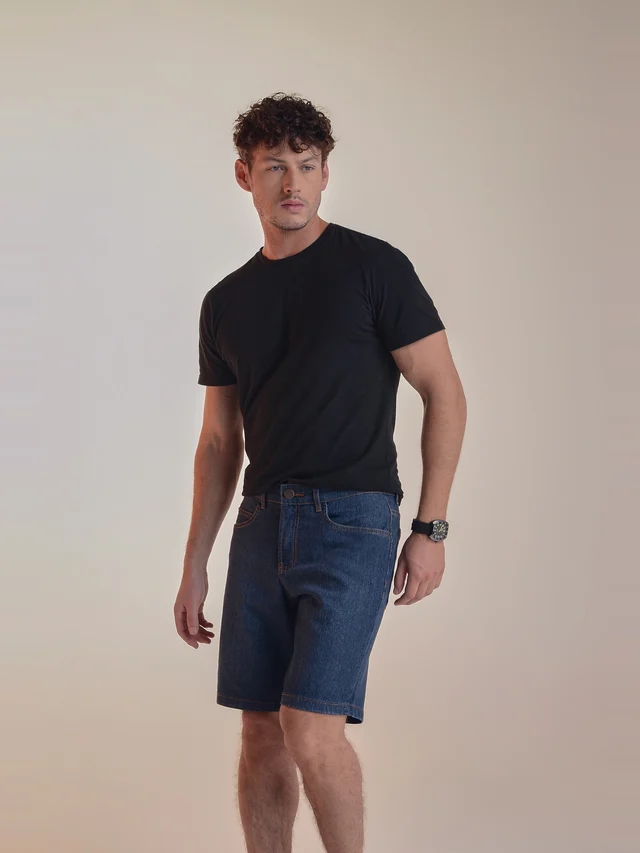 Bermuda jeans slim, KDORI, referência 39025C, vista principal
