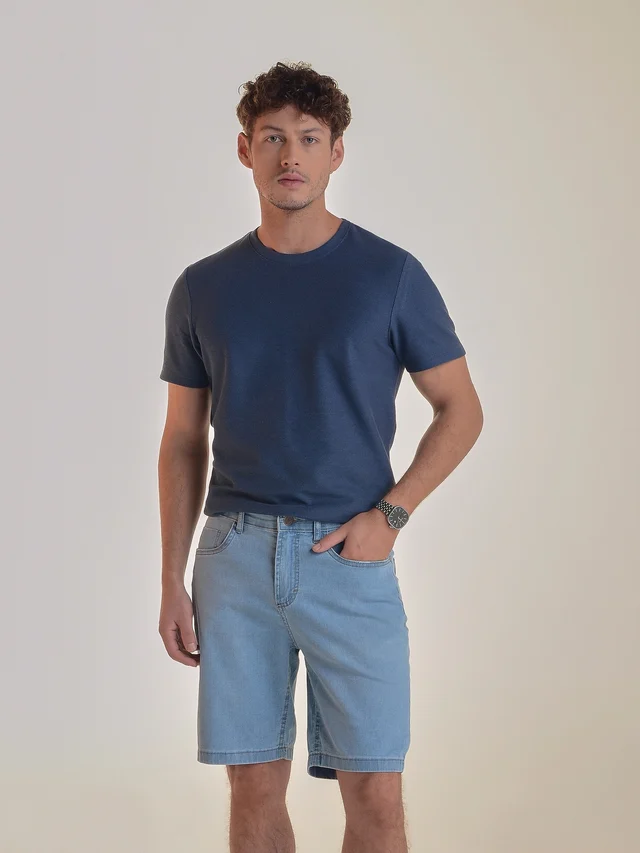 Bermuda jeans regular, KDORI, referência 40047B, vista principal