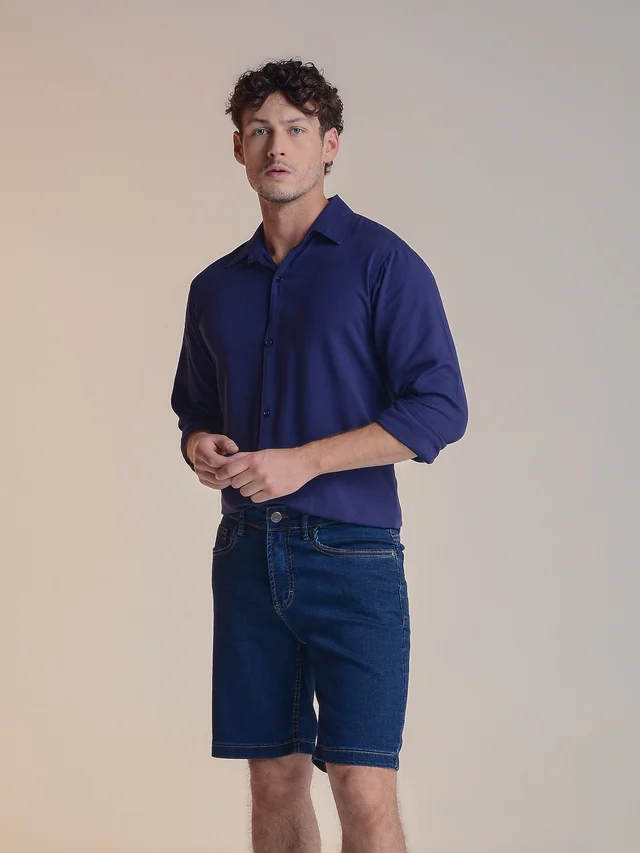 Bermuda jeans slim, KDORI, referência 40051B, vista principal