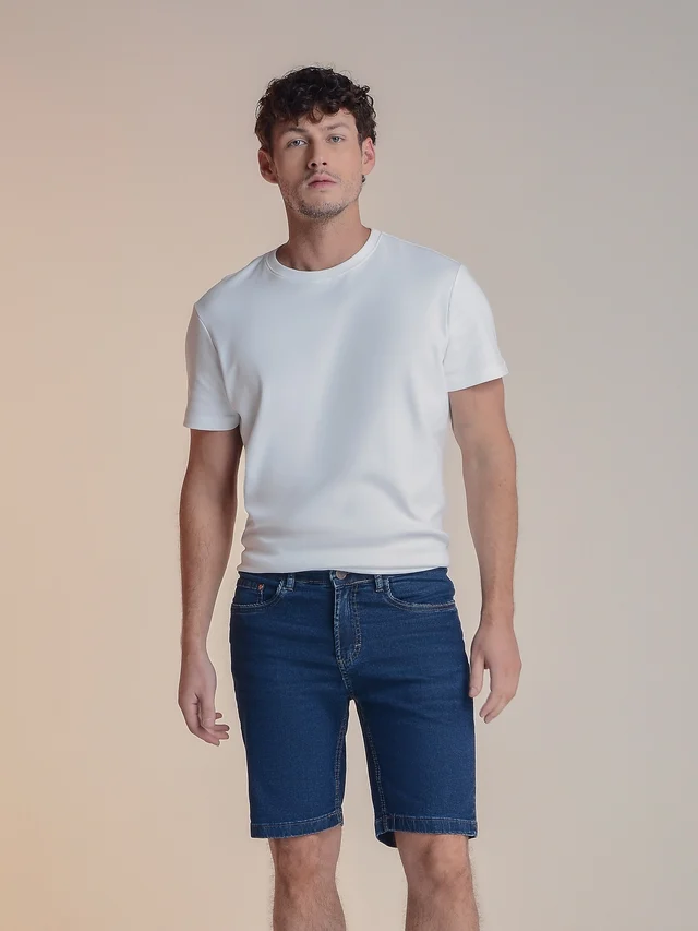 Bermuda jeans slim, KDORI, referência 40052B, vista principal