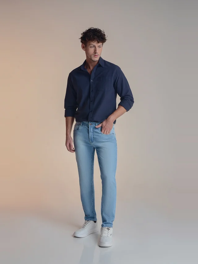 Calça jeans slim, KDORI, referência 40077, vista principal