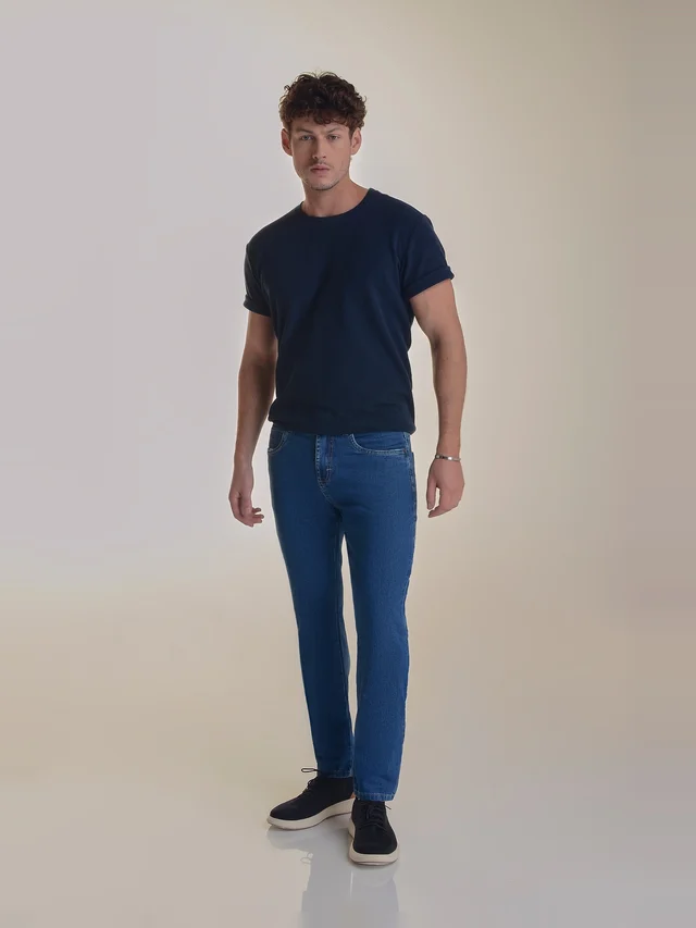 Calça jeans regular, KDORI, referência 40080, vista principal
