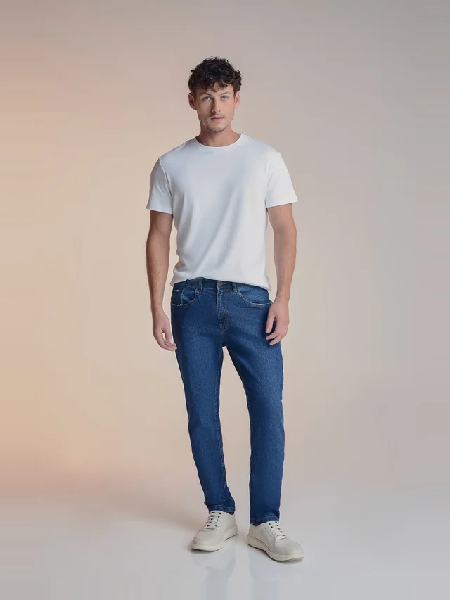 Calça jeans slim, KDORI, referência 40083, vista principal