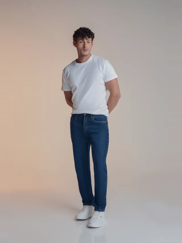 Calça jeans regular, KDORI, referência 40085, vista principal